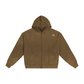 Hand-Frayed Sunfade Zip Hoodie 