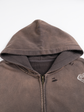 Hand-Frayed Sunfade Zip Hoodie 